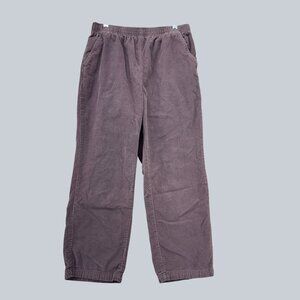 ERIKA Petite Purple Corduroy Elastic Waist Pants Women's Size PM